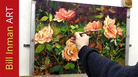 1:00 am edt on 9/21/2021.ends: How to Paint Roses - Fast Motion - Oil Painting by Bill ...
