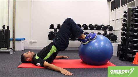 Hamstring Rollout On Exercise Ball Youtube