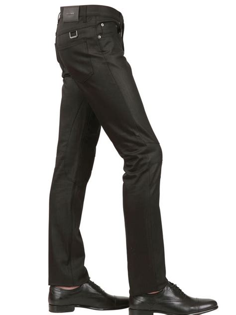 Belstaff 5 Pockets Resin Coated Denim Jeans In Black For Men Lyst