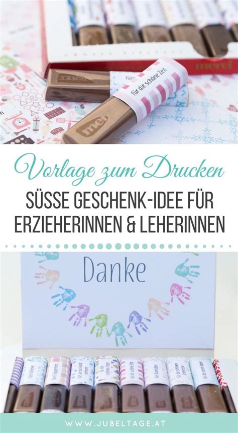 Abschiedsgeschenk vom kindergarten oder lehrer: 32 tolle Geschenke für ErzieherInnen, LehrerInnen & PädagogInnen mit Merci Druckvorlage in 2020 ...