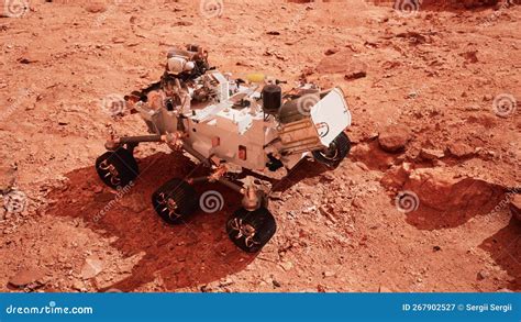 Mars Rover Perseverance Exploring The Red Planet Elements Furnished By Nasa Stock Image Image