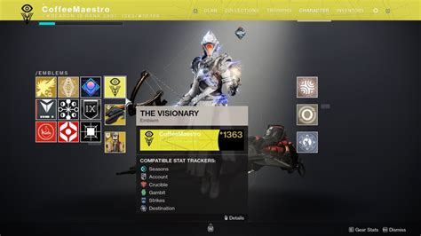 How To Get The Visionary Emblem Destiny 2 Youtube