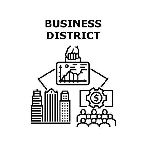 Business District Icon Vector Illustration 9982934 Vector Art At Vecteezy