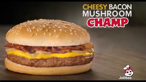 Jollibee Cheesy Bacon Mushroom Champ Tvc 30s Youtube