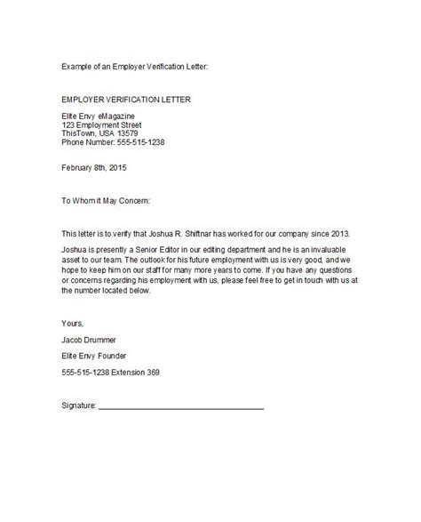 Letter Confirming Employment Free Download Aashe