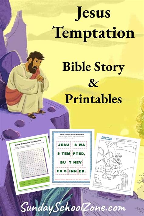 Jesus Temptation Bible Activities