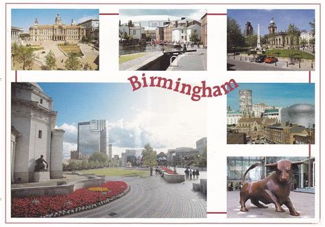 Reino Unido Birmingham Varios Aspectos De La Ciudad Sellos Y