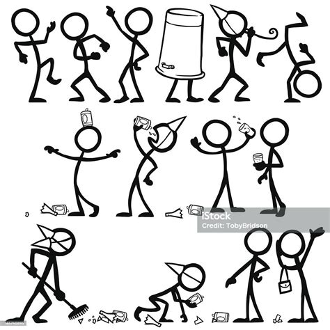Stick Figure People Party Stock Illustration Download Image Now Istock