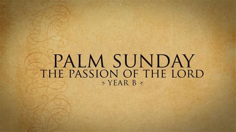 Palm Sunday Year B Formed