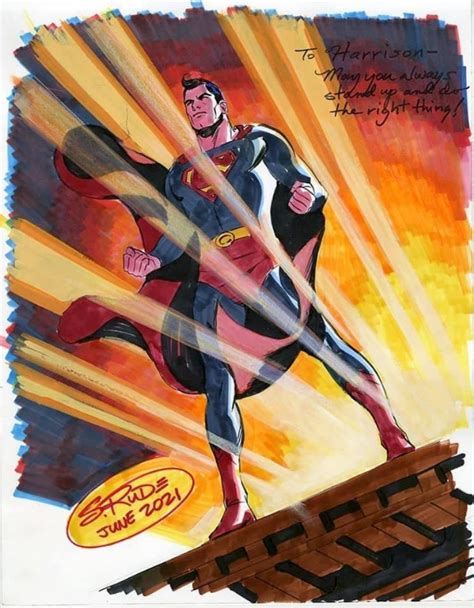 Superman By Steve Rude In Matt Gleasons Commissions Comic Art Gallery