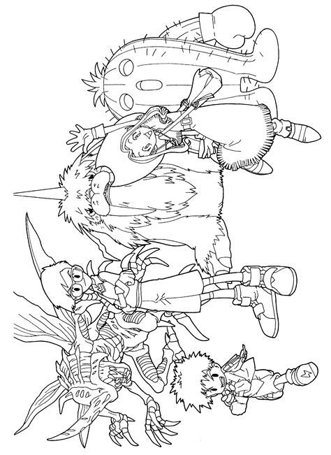 Coloring Page Digimon Coloring Pages 92