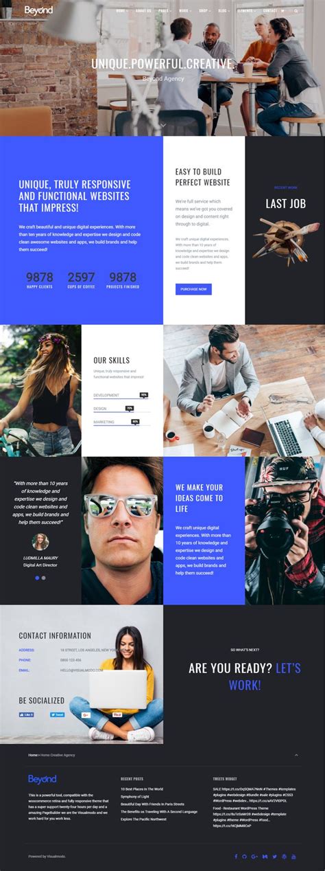 Beyond Wordpress Theme Responsive All In One Template Visualmodo
