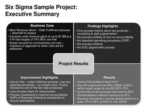 Six Sigma Sample Project