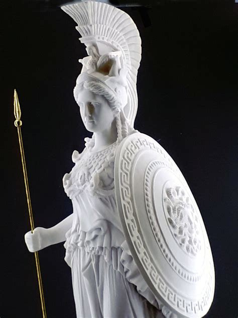 Athena Minerva Greek Roman Goddess Cast Marble Sculpture Statue 2756