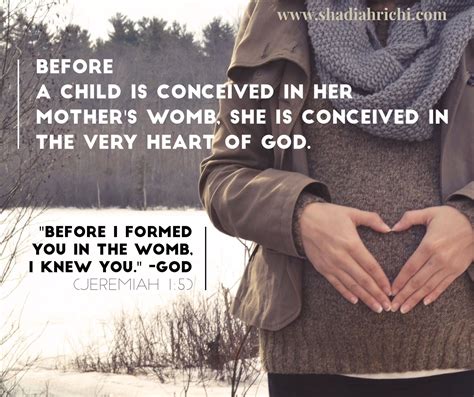 Before I Formed You In The Womb I Knew You God Jeremiah 15
