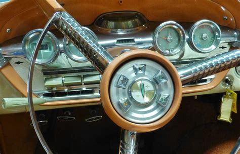 1958 Edsel Intrument Panel With Push Button Transmission