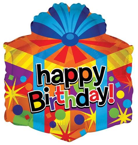 Here are some things you could ask for: 18" Happy Birthday Gift Box Foil Balloon | JAX Party ...