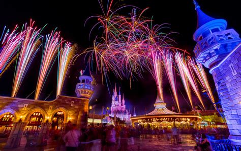 Disney Fireworks HD Background Wallpaper 21667 - Baltana