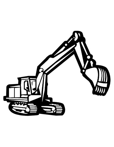 Free Excavator Clipart Black And White, Download Free Excavator Clipart