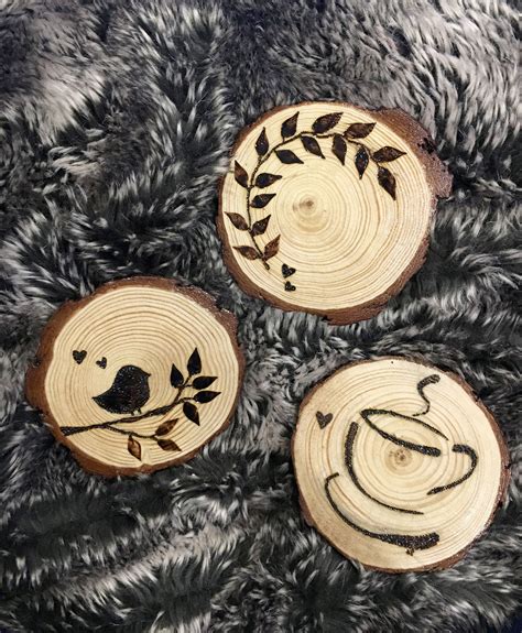 Lovely Coaster Designs Wood Burning Crafts Wood Burning Patterns
