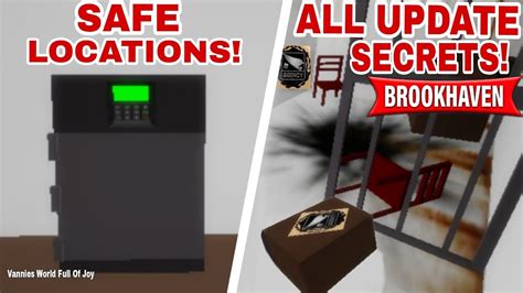 All Secrets And Safe Locations In New Estate Update In Brookhaven 🏡rp Roblox Brookhaven 🏡