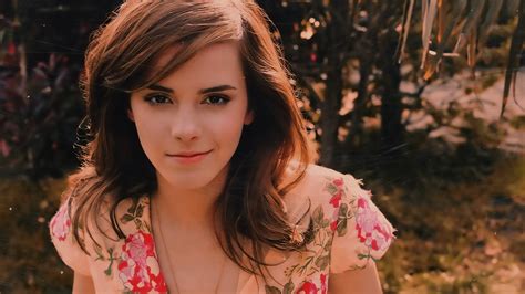 Actress Bokeh Face Emma Watson Celebrity Women Open Mouth