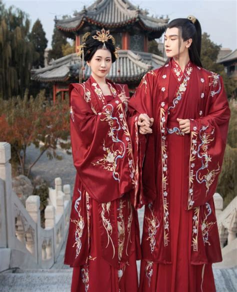 traditional han chinese wedding dress bridal dress hanfu etsy