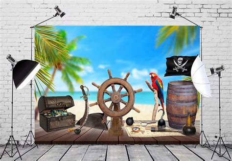 Buy Belecobeleco X Ft Fabric Pirate Backdrop For Photography Beach