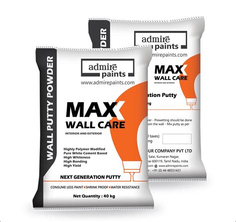 Max Wall Care Wall Putty Powder Interior And Exterior Emulsion And Primer