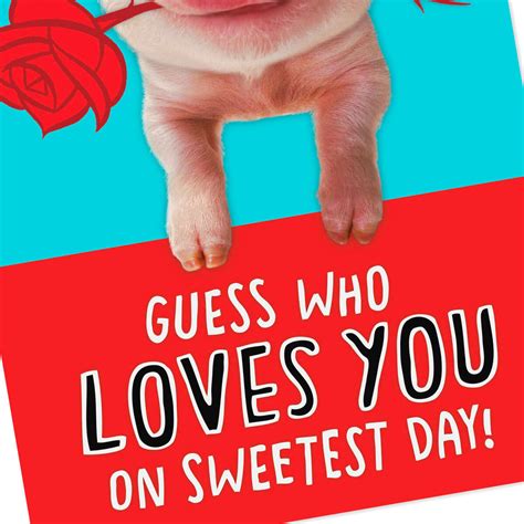 Love You Googly Eye Pig Funny Sweetest Day Card - Greeting Cards - Hallmark