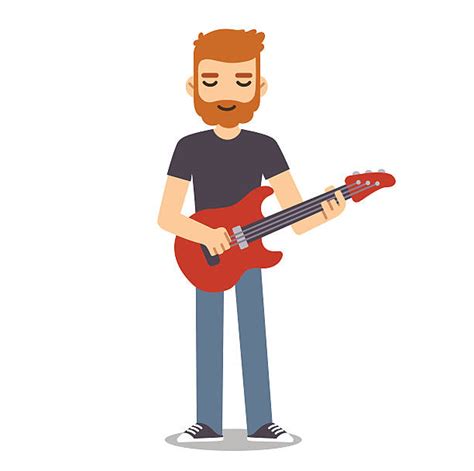 Cartoon Of A Guitar Player Stock Photos Pictures And Royalty Free Images