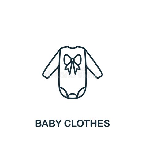 Baby Clothes Icon Monochrome Simple Baby Icon For Templates Web