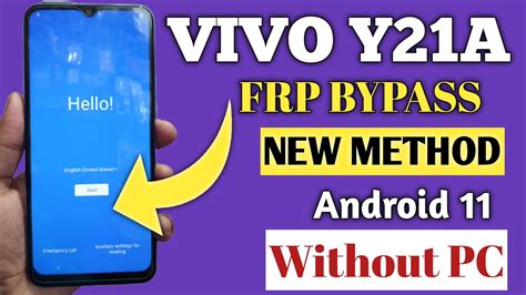 All Vivo FRP Bypass New Method 100 Working Vivo Y21A FRP Bypass