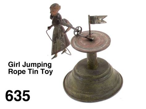 Girl Jumping Rope Tin Toy Nov 17 2012 Pook And Pook Inc With Noel