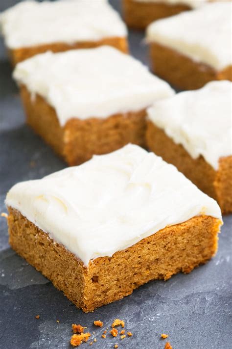 Get this recipe photo by john. Pumpkin Bars with Cream Cheese Frosting - CakeWhiz