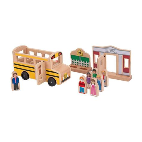 Melissa And Doug School Bus Playset Kids Toys
