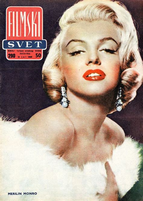 Marilyn Monroe On The Cover Of Filmski Svet Magazine Former