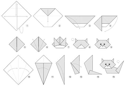 Origami Cat Instructions Origami Simple Kids Origami Useful Origami