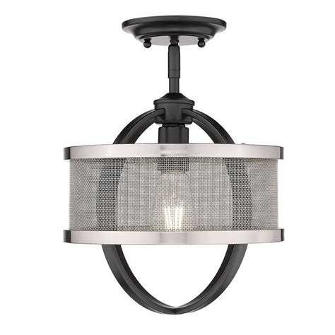 This ceiling light can be used for room, hallway or foyer lighting. Laurel Foundry Modern Farmhouse Earlene 1 - Light Caged Drum Semi Flush Mount & Reviews | Wayfair