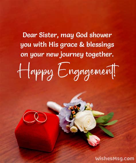 90 Engagement Wishes And Quotes For Sister Wishesmsg
