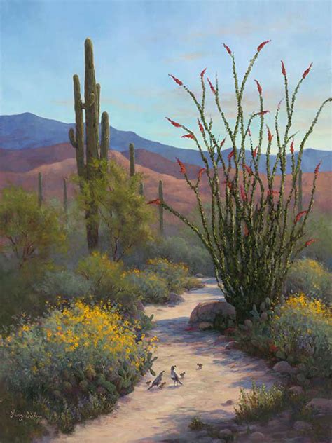Desert Art Desert Painting Art Painting Watercolor Landscape