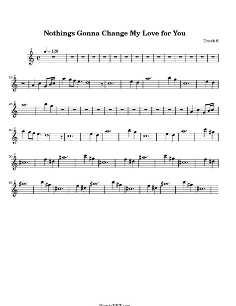 Nothings gonna change my love for you tab. Nothings Gonna Change My Love for You Sheet Music ...