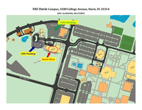 Florida Atlantic University Campus Map United States Map