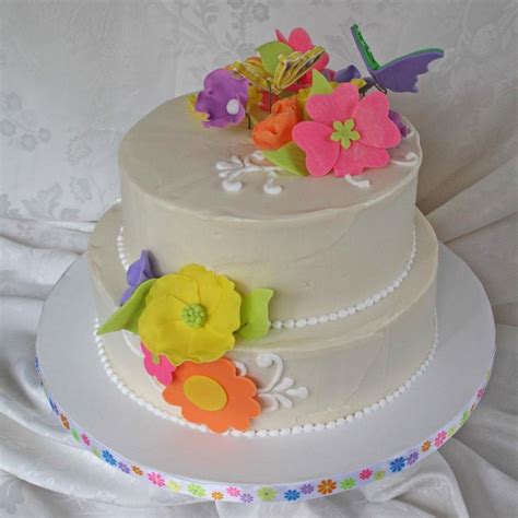 Bright Flower Cake Photos