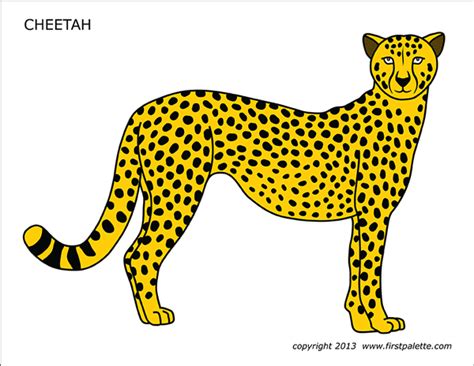 Cheetah Free Printable Templates And Coloring Pages