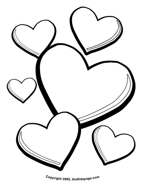 Hearts Coloring Page For Valentines Day Coloring Home