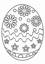 Easter Coloring Egg sketch template