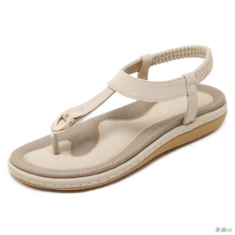 Timetang Summer Shoes Women Bohemia Beach Flip Flops Soft Flat Sandals