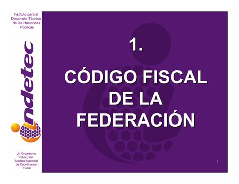 C Digo Fiscal De La Federaci N C Digo Fiscal De