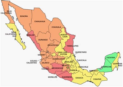 Mexico Danger Map Latest Warnings From Us State Department